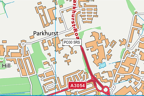 PO30 5RS map - OS VectorMap District (Ordnance Survey) PO30 5RS map - OS VectorMap District (Ordnance Survey)