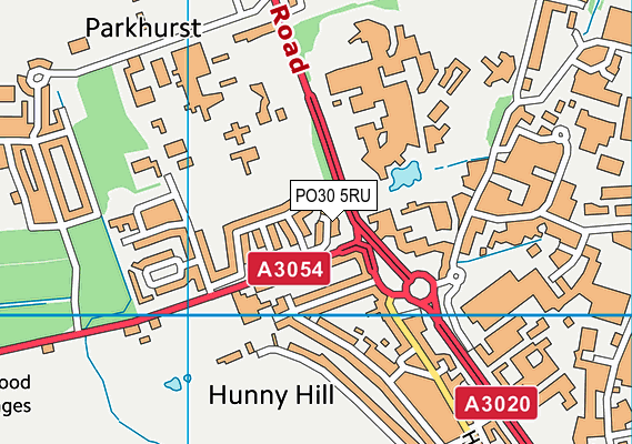 PO30 5RU map - OS VectorMap District (Ordnance Survey) PO30 5RU map - OS VectorMap District (Ordnance Survey)