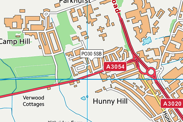 PO30 5SB map - OS VectorMap District (Ordnance Survey) PO30 5SB map - OS VectorMap District (Ordnance Survey)