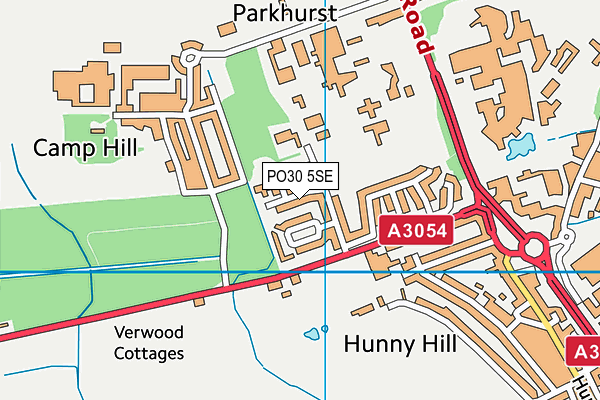 PO30 5SE map - OS VectorMap District (Ordnance Survey) PO30 5SE map - OS VectorMap District (Ordnance Survey)