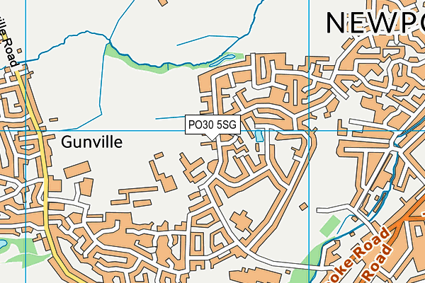 PO30 5SG map - OS VectorMap District (Ordnance Survey) PO30 5SG map - OS VectorMap District (Ordnance Survey)