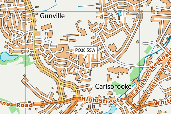 PO30 5SW map - OS VectorMap District (Ordnance Survey) PO30 5SW map - OS VectorMap District (Ordnance Survey)