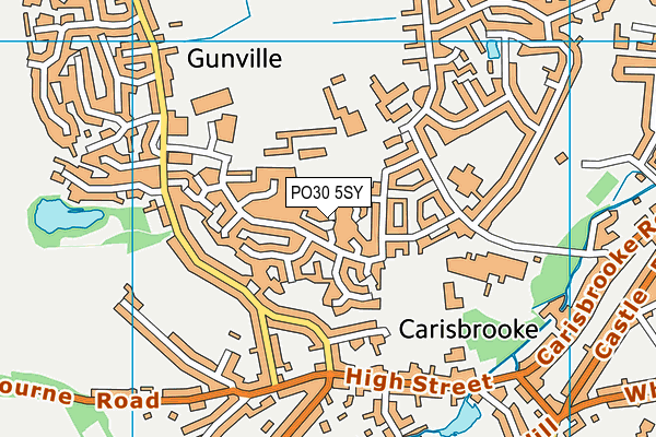 PO30 5SY map - OS VectorMap District (Ordnance Survey) PO30 5SY map - OS VectorMap District (Ordnance Survey)