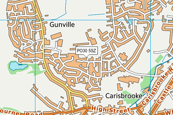 PO30 5SZ map - OS VectorMap District (Ordnance Survey) PO30 5SZ map - OS VectorMap District (Ordnance Survey)