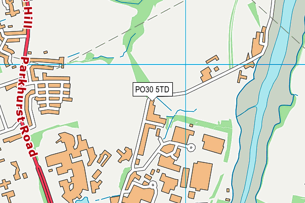 PO30 5TD map - OS VectorMap District (Ordnance Survey) PO30 5TD map - OS VectorMap District (Ordnance Survey)