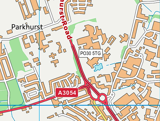 PO30 5TG map - OS VectorMap District (Ordnance Survey)