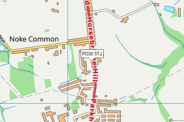 PO30 5TJ map - OS VectorMap District (Ordnance Survey)