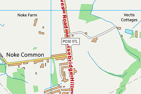 PO30 5TL map - OS VectorMap District (Ordnance Survey)