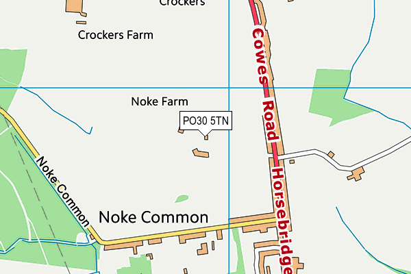 PO30 5TN map - OS VectorMap District (Ordnance Survey) PO30 5TN map - OS VectorMap District (Ordnance Survey)