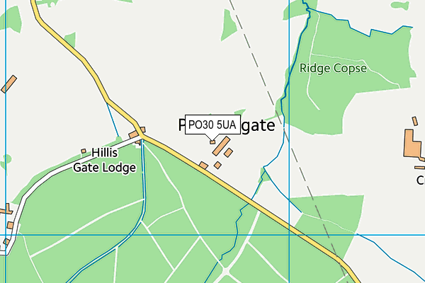 PO30 5UA map - OS VectorMap District (Ordnance Survey) PO30 5UA map - OS VectorMap District (Ordnance Survey)