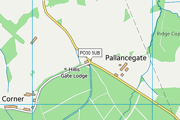 PO30 5UB map - OS VectorMap District (Ordnance Survey) PO30 5UB map - OS VectorMap District (Ordnance Survey)