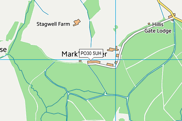 PO30 5UH map - OS VectorMap District (Ordnance Survey) PO30 5UH map - OS VectorMap District (Ordnance Survey)