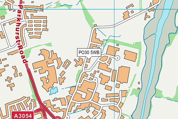 PO30 5WB map - OS VectorMap District (Ordnance Survey) PO30 5WB map - OS VectorMap District (Ordnance Survey)