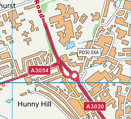 PO30 5XA map - OS VectorMap District (Ordnance Survey) PO30 5XA map - OS VectorMap District (Ordnance Survey)