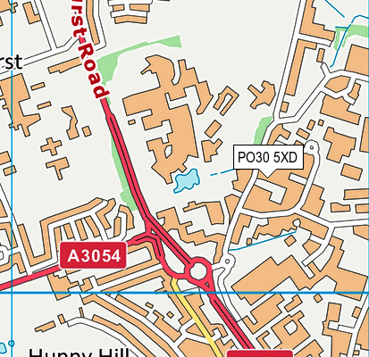 PO30 5XD map - OS VectorMap District (Ordnance Survey) PO30 5XD map - OS VectorMap District (Ordnance Survey)