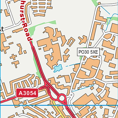 PO30 5XE map - OS VectorMap District (Ordnance Survey) PO30 5XE map - OS VectorMap District (Ordnance Survey)