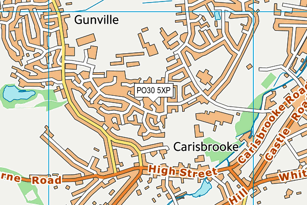 PO30 5XP map - OS VectorMap District (Ordnance Survey) PO30 5XP map - OS VectorMap District (Ordnance Survey)
