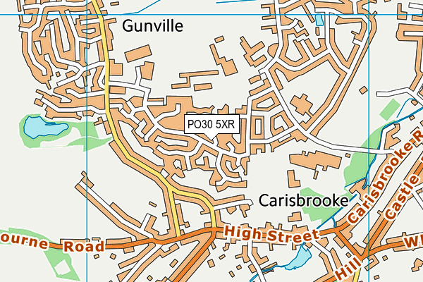PO30 5XR map - OS VectorMap District (Ordnance Survey) PO30 5XR map - OS VectorMap District (Ordnance Survey)