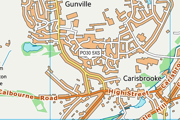 PO30 5XS map - OS VectorMap District (Ordnance Survey) PO30 5XS map - OS VectorMap District (Ordnance Survey)
