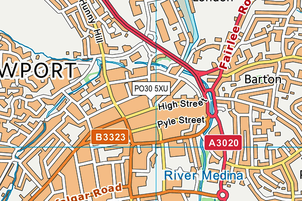 PO30 5XU map - OS VectorMap District (Ordnance Survey) PO30 5XU map - OS VectorMap District (Ordnance Survey)