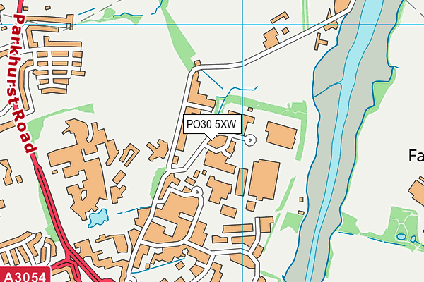 PO30 5XW map - OS VectorMap District (Ordnance Survey) PO30 5XW map - OS VectorMap District (Ordnance Survey)