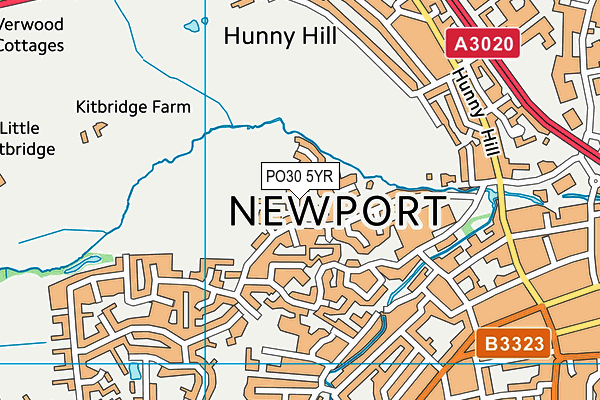 PO30 5YR map - OS VectorMap District (Ordnance Survey)