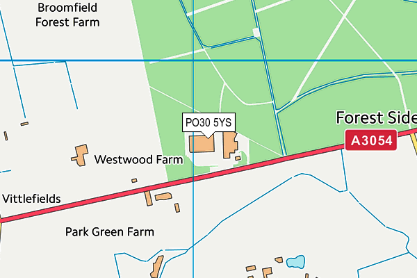 PO30 5YS map - OS VectorMap District (Ordnance Survey) PO30 5YS map - OS VectorMap District (Ordnance Survey)