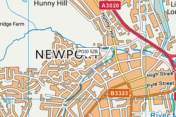 PO30 5ZB map - OS VectorMap District (Ordnance Survey) PO30 5ZB map - OS VectorMap District (Ordnance Survey)