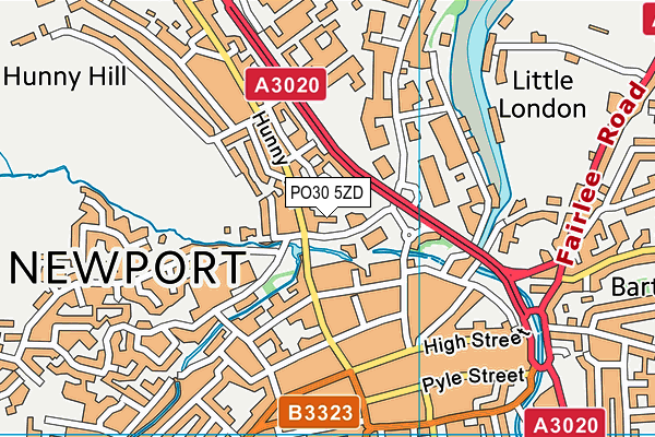 PO30 5ZD map - OS VectorMap District (Ordnance Survey) PO30 5ZD map - OS VectorMap District (Ordnance Survey)
