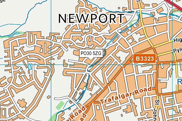 PO30 5ZG map - OS VectorMap District (Ordnance Survey) PO30 5ZG map - OS VectorMap District (Ordnance Survey)