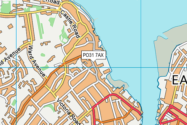 PO31 7AX map - OS VectorMap District (Ordnance Survey) PO31 7AX map - OS VectorMap District (Ordnance Survey)