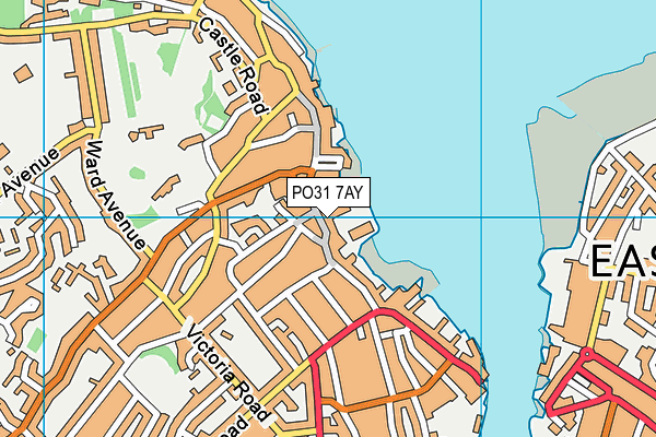 PO31 7AY map - OS VectorMap District (Ordnance Survey) PO31 7AY map - OS VectorMap District (Ordnance Survey)
