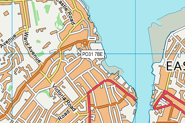 PO31 7BE map - OS VectorMap District (Ordnance Survey) PO31 7BE map - OS VectorMap District (Ordnance Survey)