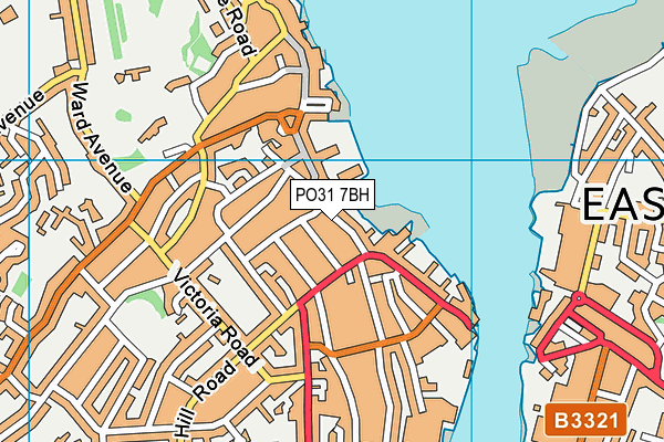 PO31 7BH map - OS VectorMap District (Ordnance Survey) PO31 7BH map - OS VectorMap District (Ordnance Survey)
