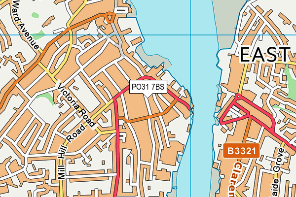 PO31 7BS map - OS VectorMap District (Ordnance Survey) PO31 7BS map - OS VectorMap District (Ordnance Survey)