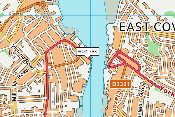 PO31 7BX map - OS VectorMap District (Ordnance Survey) PO31 7BX map - OS VectorMap District (Ordnance Survey)