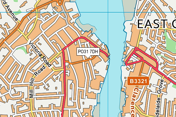 PO31 7DH map - OS VectorMap District (Ordnance Survey)