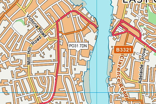PO31 7DN map - OS VectorMap District (Ordnance Survey) PO31 7DN map - OS VectorMap District (Ordnance Survey)