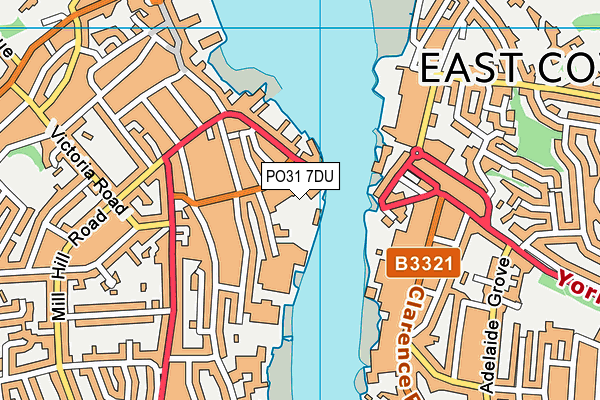 PO31 7DU map - OS VectorMap District (Ordnance Survey) PO31 7DU map - OS VectorMap District (Ordnance Survey)