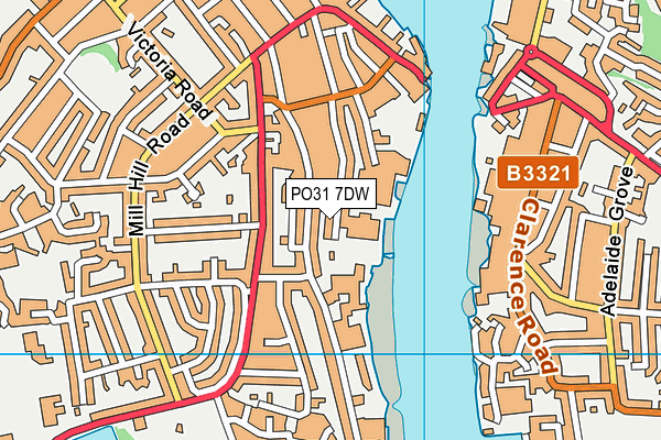 PO31 7DW map - OS VectorMap District (Ordnance Survey) PO31 7DW map - OS VectorMap District (Ordnance Survey)