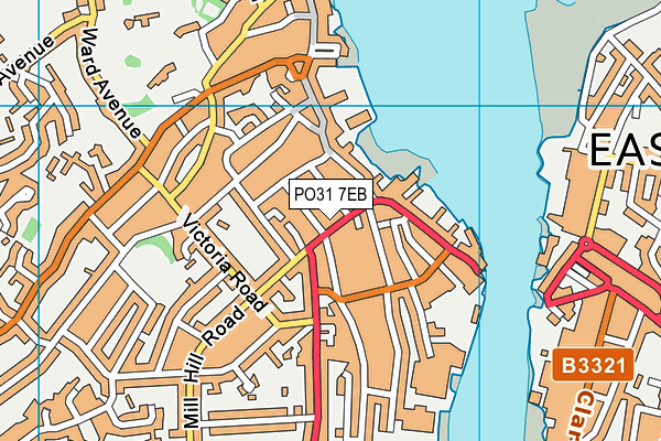 PO31 7EB map - OS VectorMap District (Ordnance Survey) PO31 7EB map - OS VectorMap District (Ordnance Survey)
