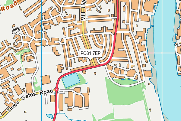 PO31 7EP map - OS VectorMap District (Ordnance Survey) PO31 7EP map - OS VectorMap District (Ordnance Survey)