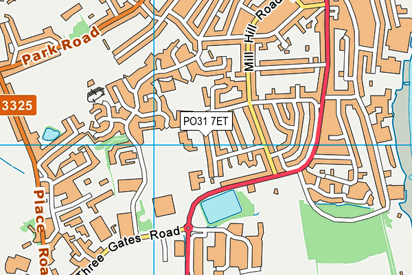 PO31 7ET map - OS VectorMap District (Ordnance Survey) PO31 7ET map - OS VectorMap District (Ordnance Survey)
