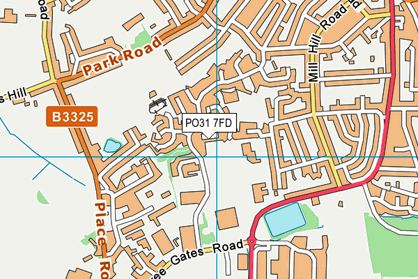 PO31 7FD map - OS VectorMap District (Ordnance Survey) PO31 7FD map - OS VectorMap District (Ordnance Survey)