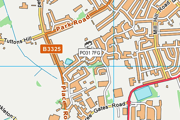 PO31 7FG map - OS VectorMap District (Ordnance Survey) PO31 7FG map - OS VectorMap District (Ordnance Survey)