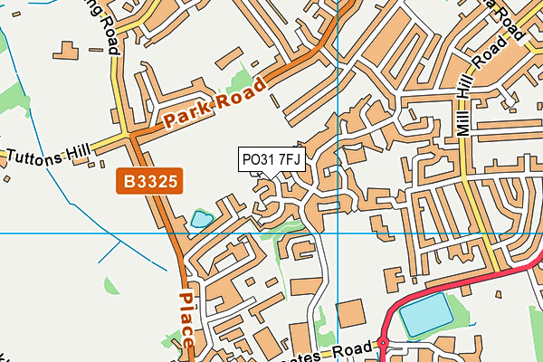 PO31 7FJ map - OS VectorMap District (Ordnance Survey) PO31 7FJ map - OS VectorMap District (Ordnance Survey)