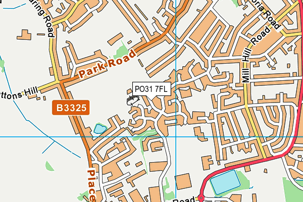 PO31 7FL map - OS VectorMap District (Ordnance Survey) PO31 7FL map - OS VectorMap District (Ordnance Survey)