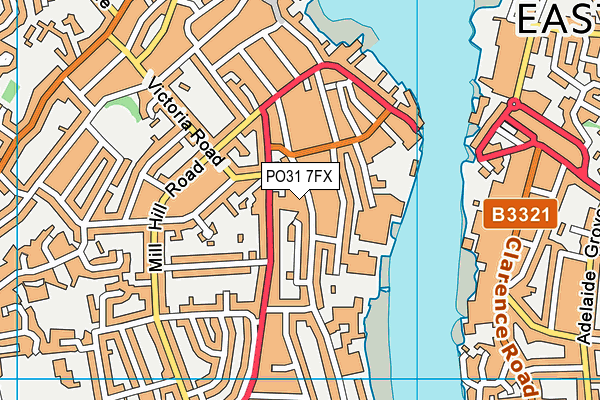 PO31 7FX map - OS VectorMap District (Ordnance Survey) PO31 7FX map - OS VectorMap District (Ordnance Survey)