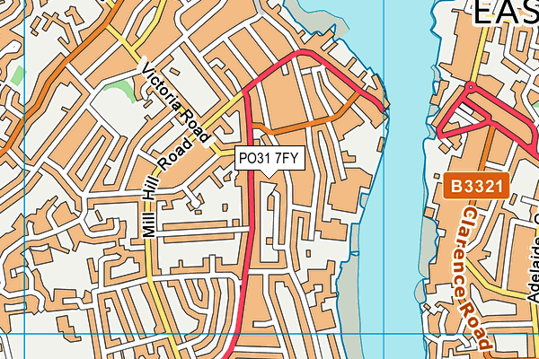 PO31 7FY map - OS VectorMap District (Ordnance Survey) PO31 7FY map - OS VectorMap District (Ordnance Survey)
