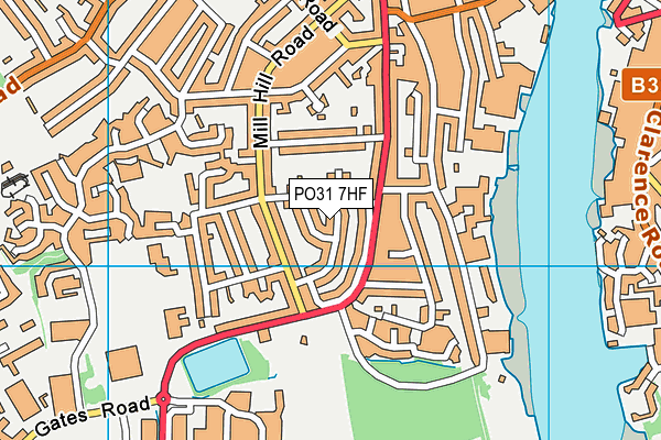 PO31 7HF map - OS VectorMap District (Ordnance Survey) PO31 7HF map - OS VectorMap District (Ordnance Survey)